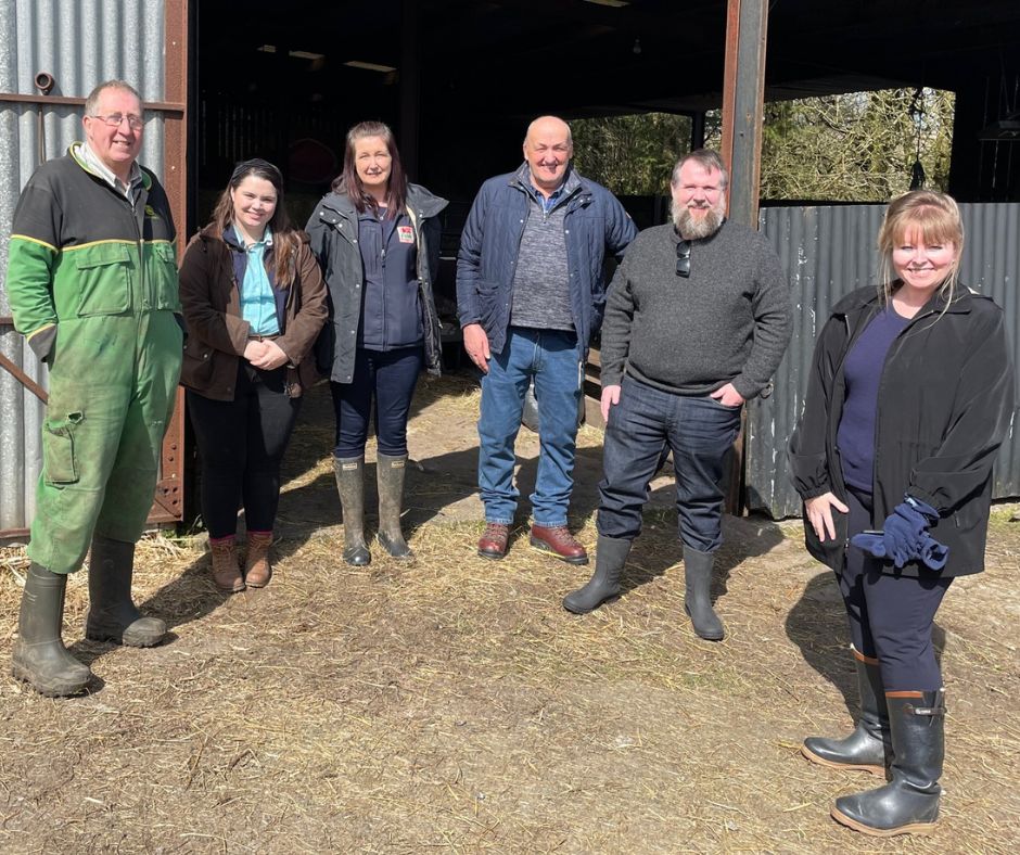 FUW welcomes Senedd Members back to the lambing shed one year on